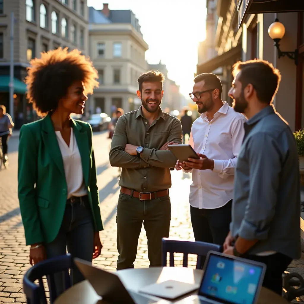 Professional business solutions illustration